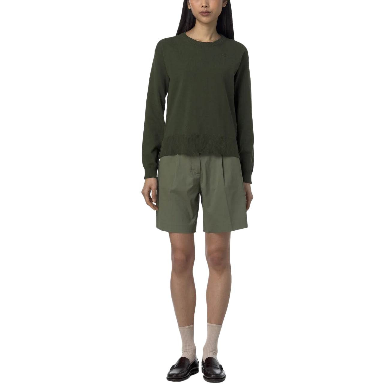 K-WAY Bermuda Chino Nive Twill Tech K6133MW V15 GREEN LICHEN 