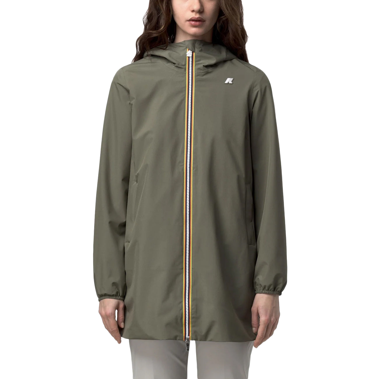 K-WAY Sophie Stretch Poly Jersey K8133YW V15 GREEN LICHEN 