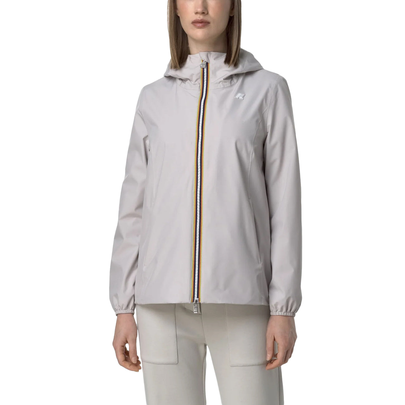 K-WAY Giacca Impermeabile Marguerite Stretch Poly Jersey K8138PW 634 BEIGE LT 