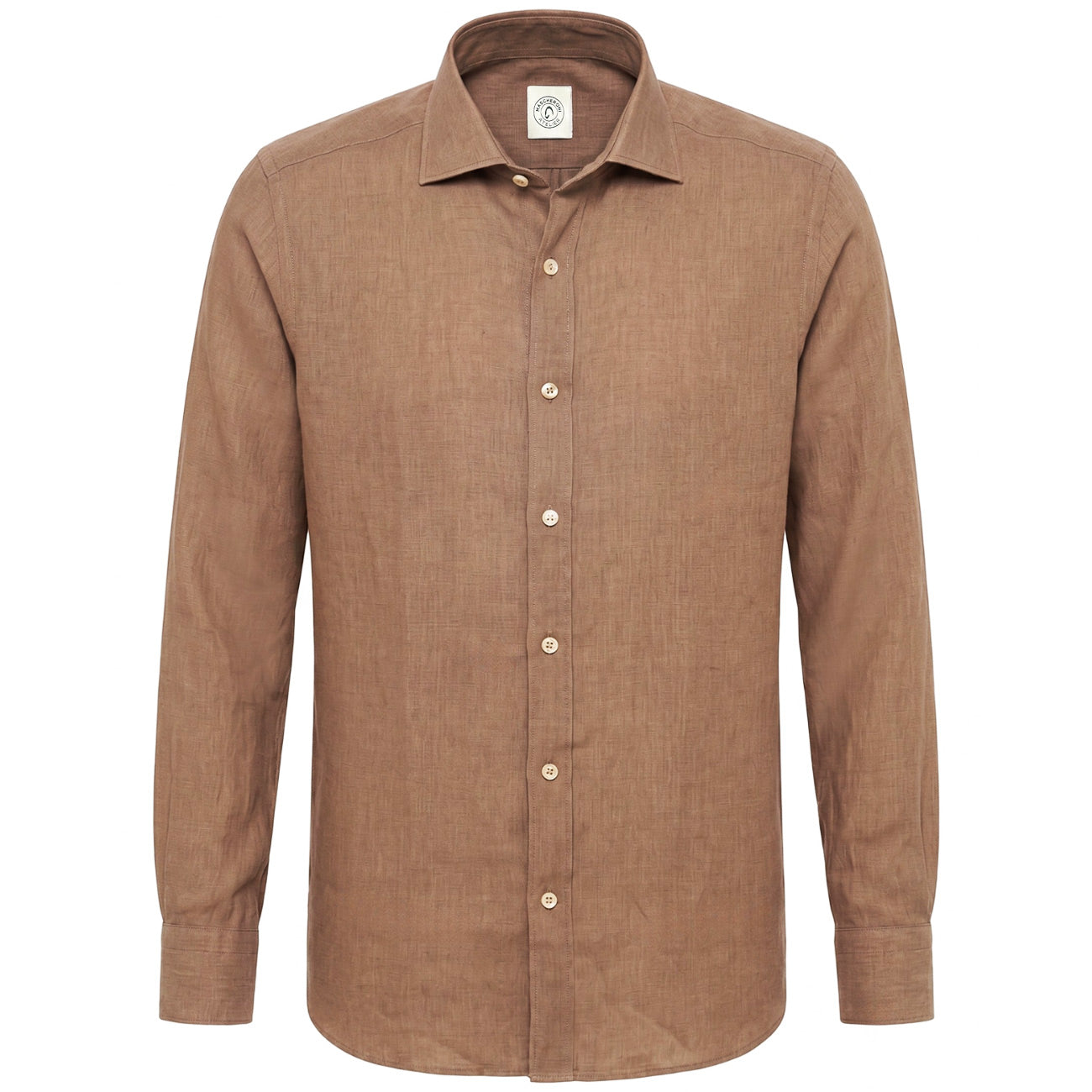 MASCHERONI Camicia In Lino Regular Fit GMB/FX8CUU UQ1 TORTORA 