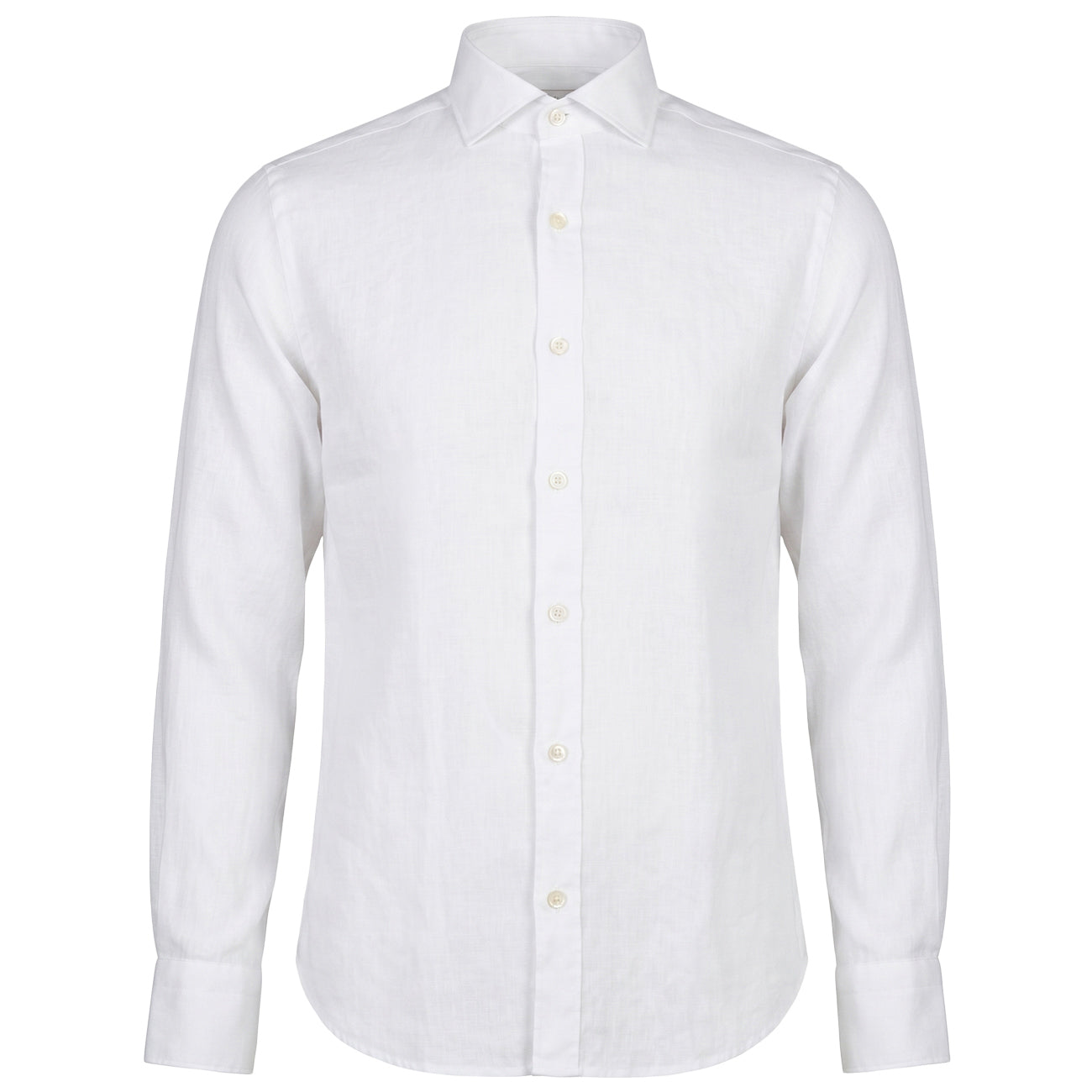 MASCHERONI Mascheroni Camicia Lino Regualr Fit GMB/QE8CUU UA1 BIANCO 