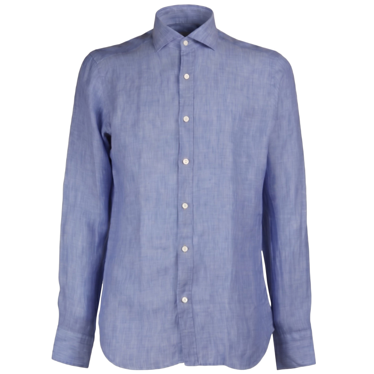 MASCHERONI Camicia Di Lino Regular Fit GMB/QE8CUU UD1 BLUETTE 