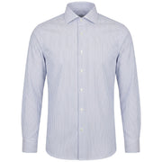 MASCHERONI Camicia Slim SK Righe GMB/QMXCJE RC2 BIANCO/AZZURRO 