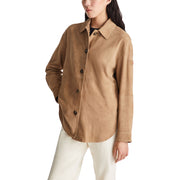 PEUTEREY Camicia Lya Suede Ovesize In Pelle Scamosciata PED5562 99012407 794 TABACCO 