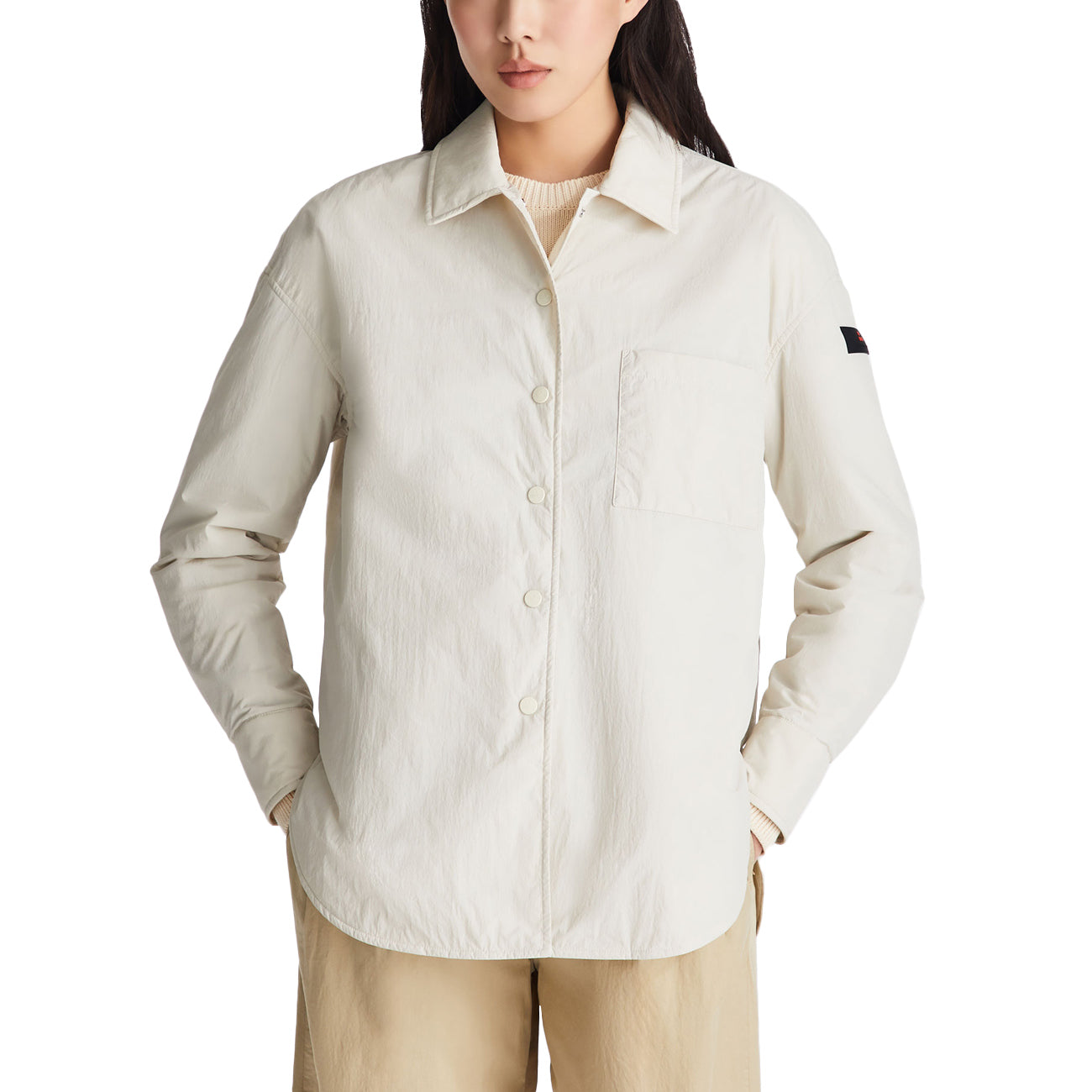 PEUTEREY Overshirt In Nylon Imbottita PED5612 01181986 729 LATTE 