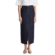 PEUTEREY Gonna Claudette De Rinse In Denim Con Spacco Sul Davanti PED5626 99012421 215 BLU JEANS 