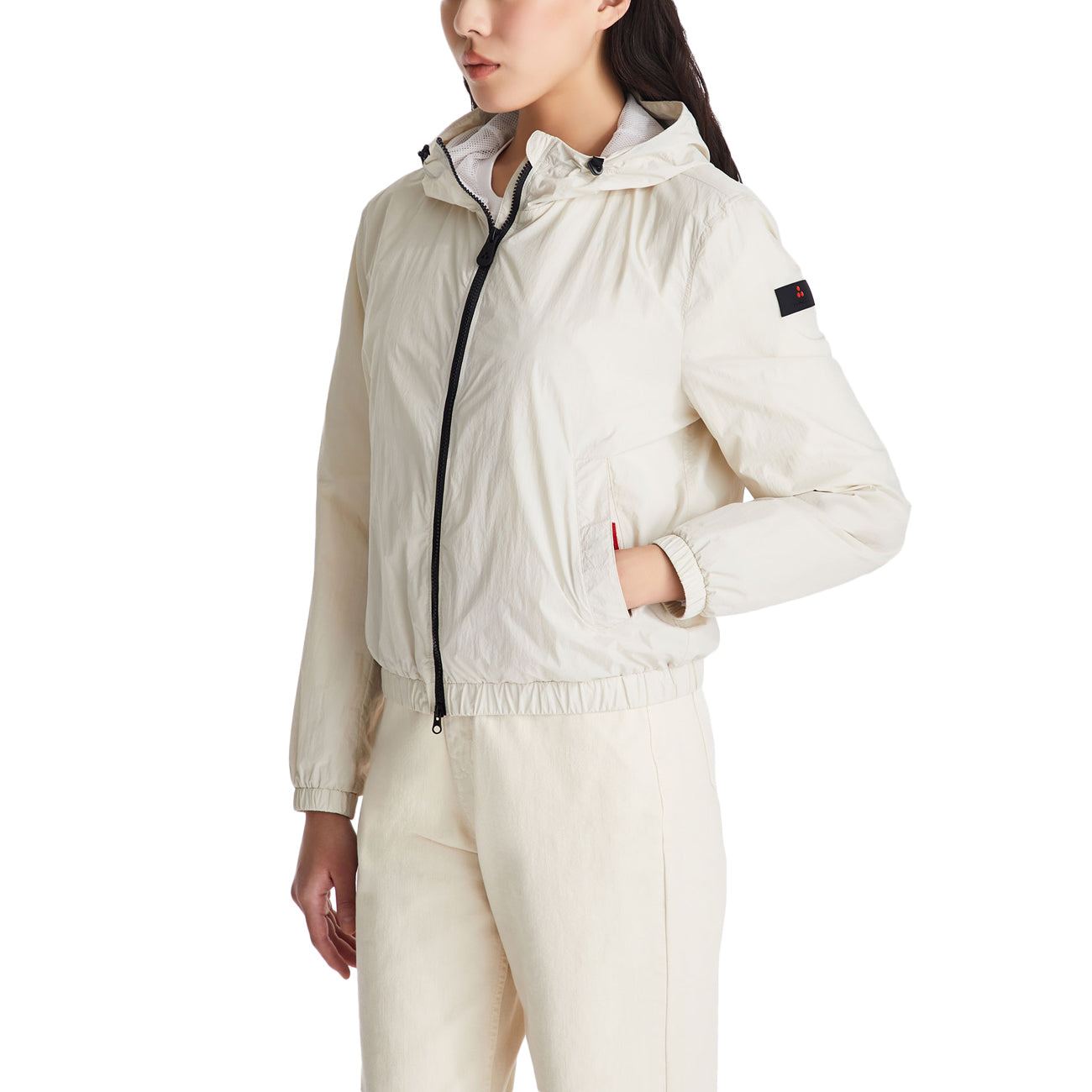 PEUTEREY K-Way Nigle Short D 02 Con Cappuccio PED5718 01181986 729 LATTE 