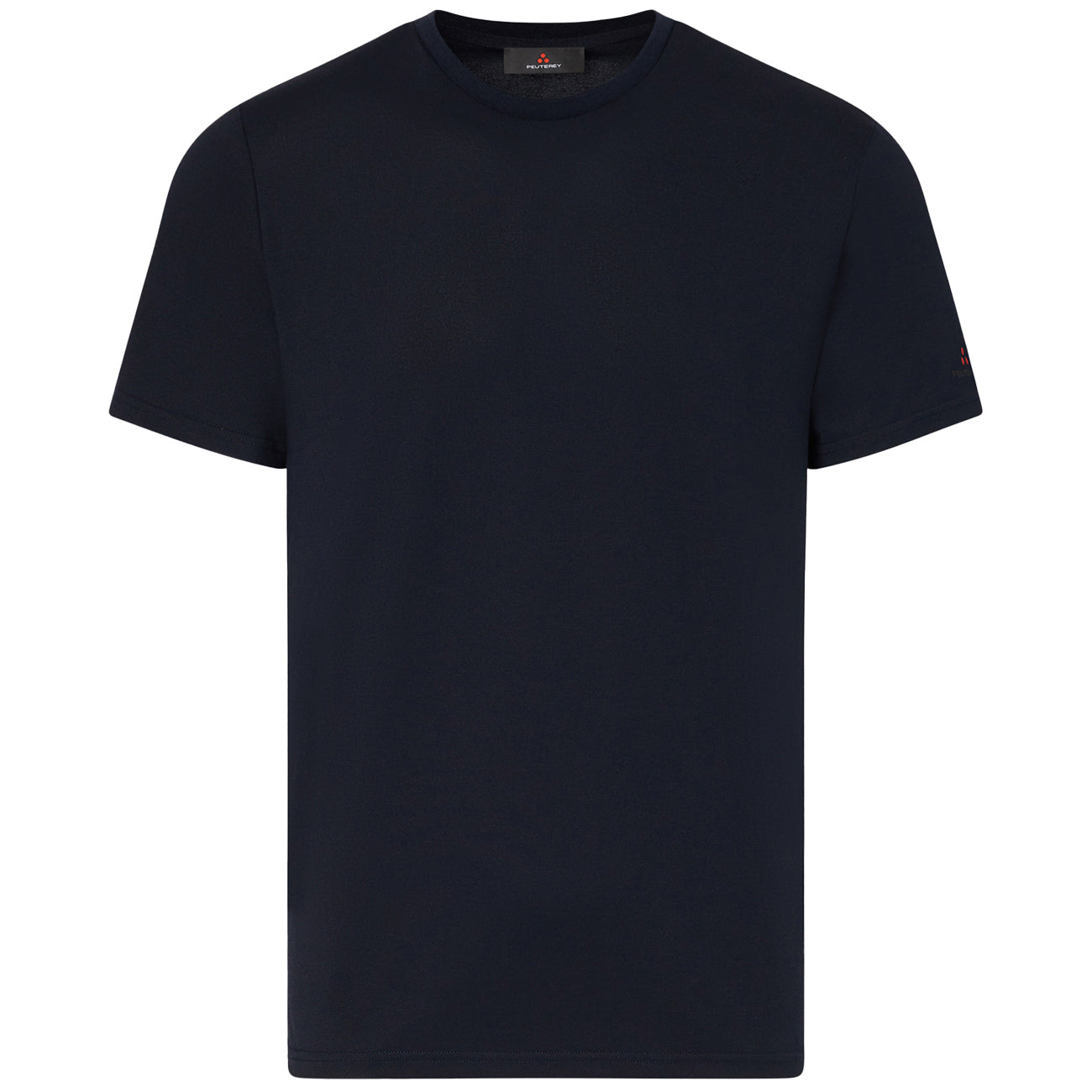 PEUTEREY T-shirt Zole 02 In Piquet Stretch Di Cotone E Seta PEU5470 99012182 215 BLU 