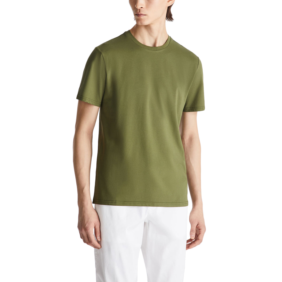 PEUTEREY T-SHIRT U. ZOLE 02 COTONE/SETA ELASTICIZZATA PEU5470 99012182 471 VERDE 