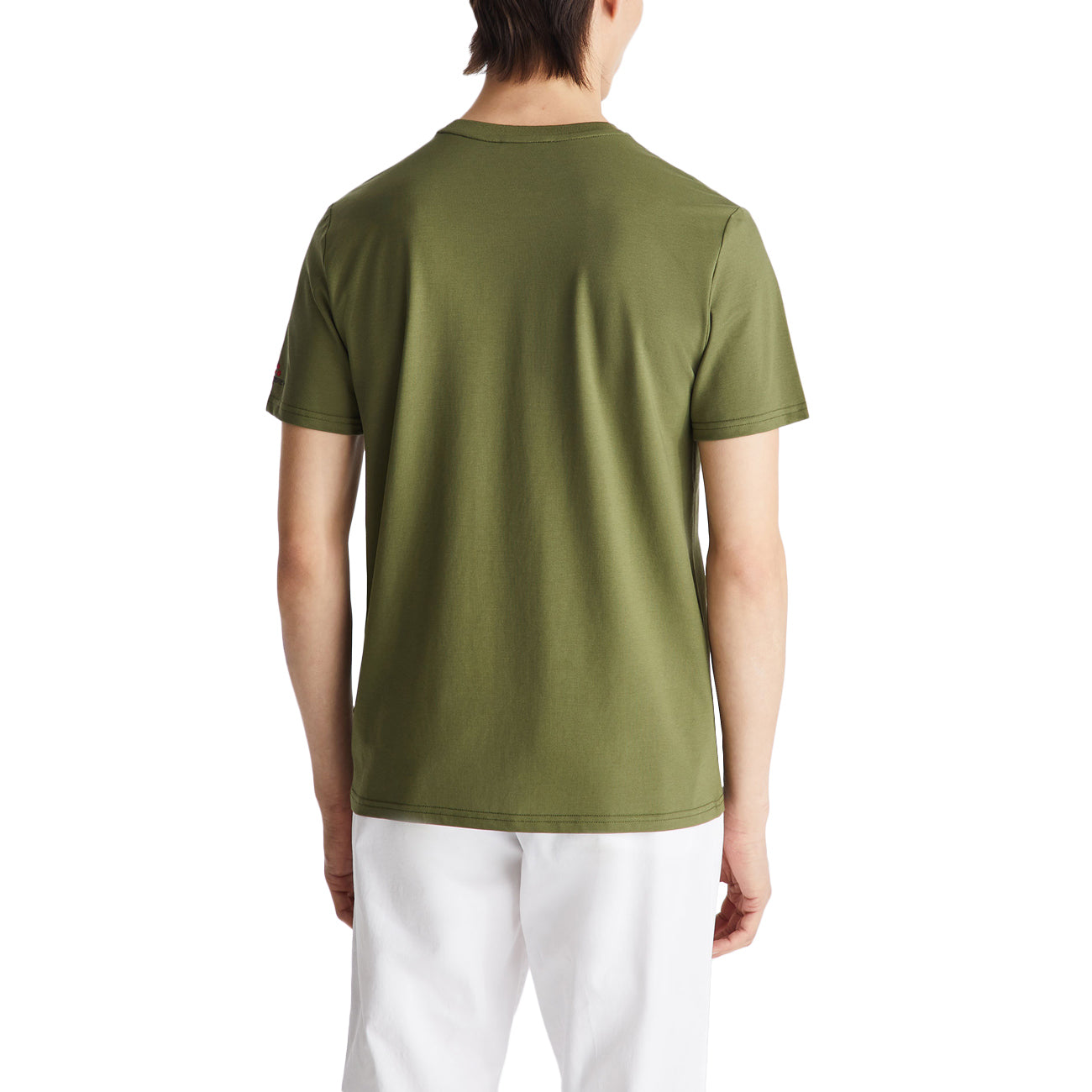 PEUTEREY T-shirt Zole 02 In Piquet Stretch Di Cotone E Seta PEU5470 99012182 471 VERDE MILITARE 