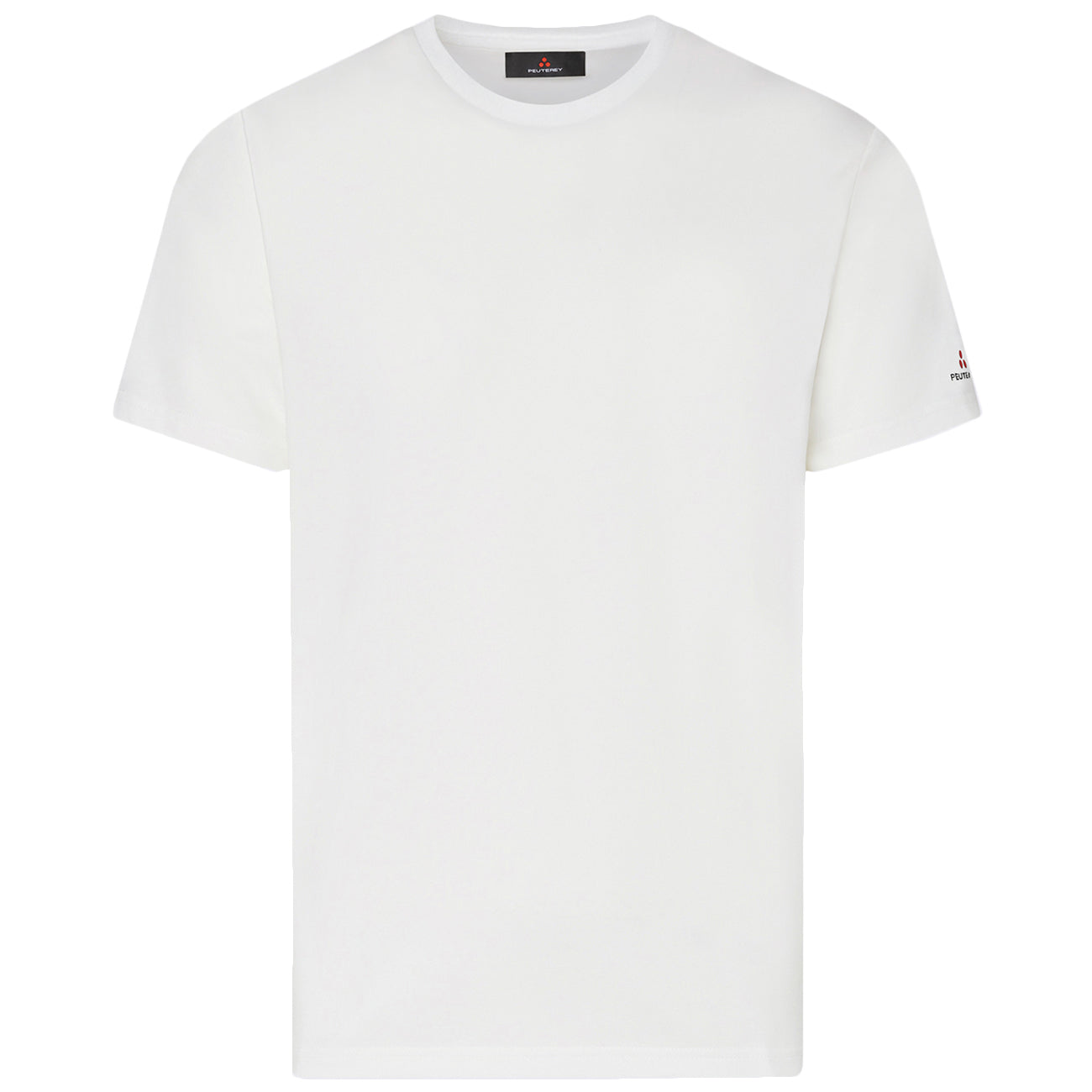 PEUTEREY T-shirt Zole 02 In Piquet Stretch Di Cotone E Seta PEU5470 99012182 730 BIANCO 