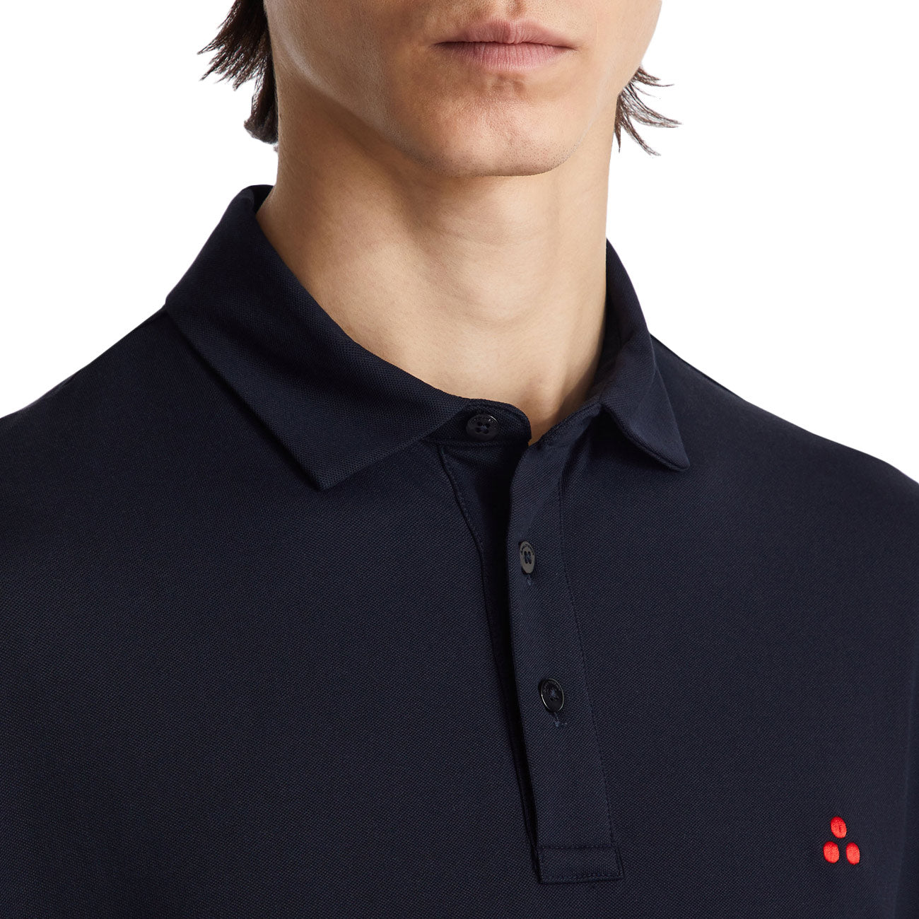 PEUTEREY Polo Mezzola 02 In Piqué Di Cotone Stretch PEU5471 99012182 215 BLU 