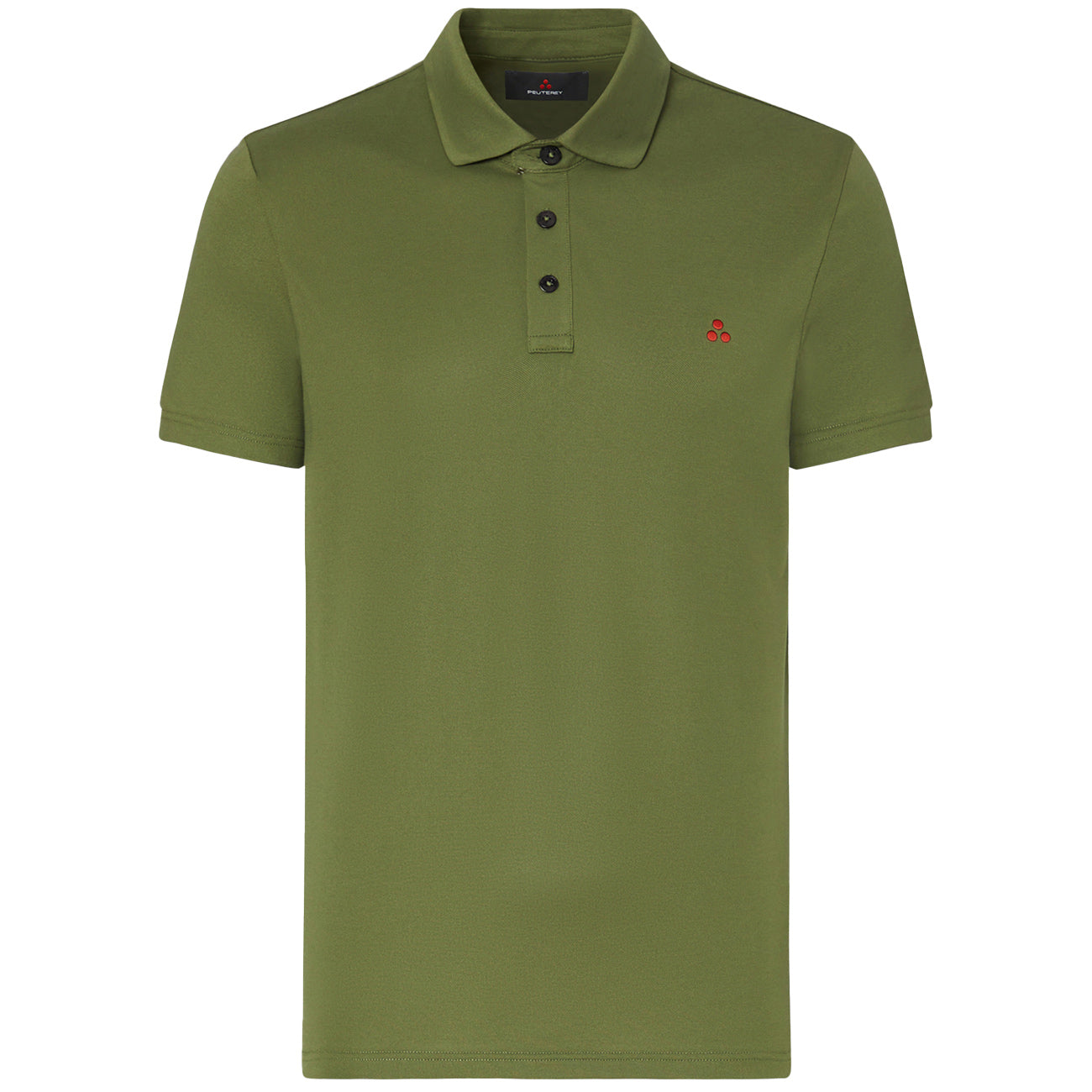 PEUTEREY Polo Mezzola 02 In Piqué Di Cotone Stretch PEU5471 99012182 471 VERDE MILITARE 