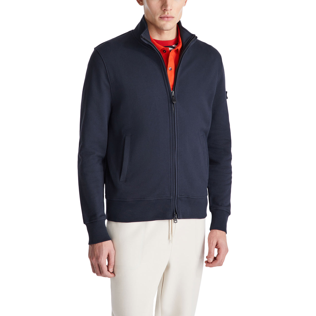 PEUTEREY Felpa New Altair Con Collo In Piedi E Full Zip PEU5532 99012306 215 BLU 