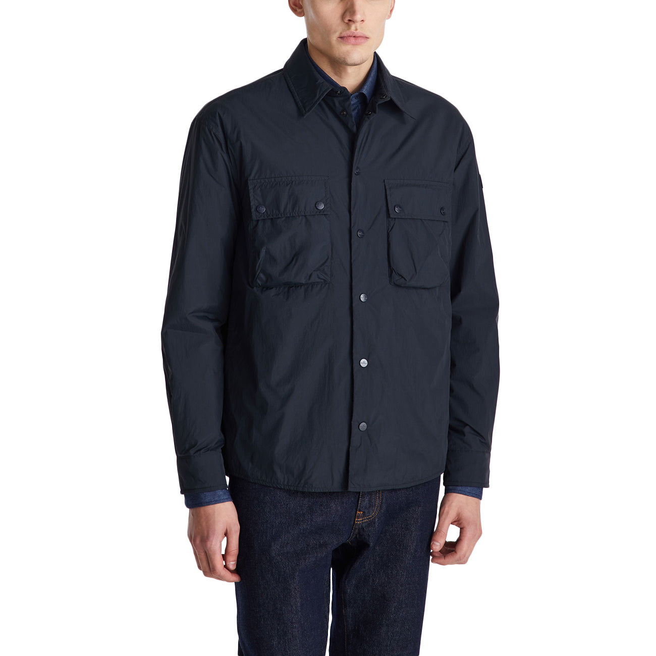 PEUTEREY Overshirt Pawan In Tela Di Nylon PEU5787 01181986 215 BLU 