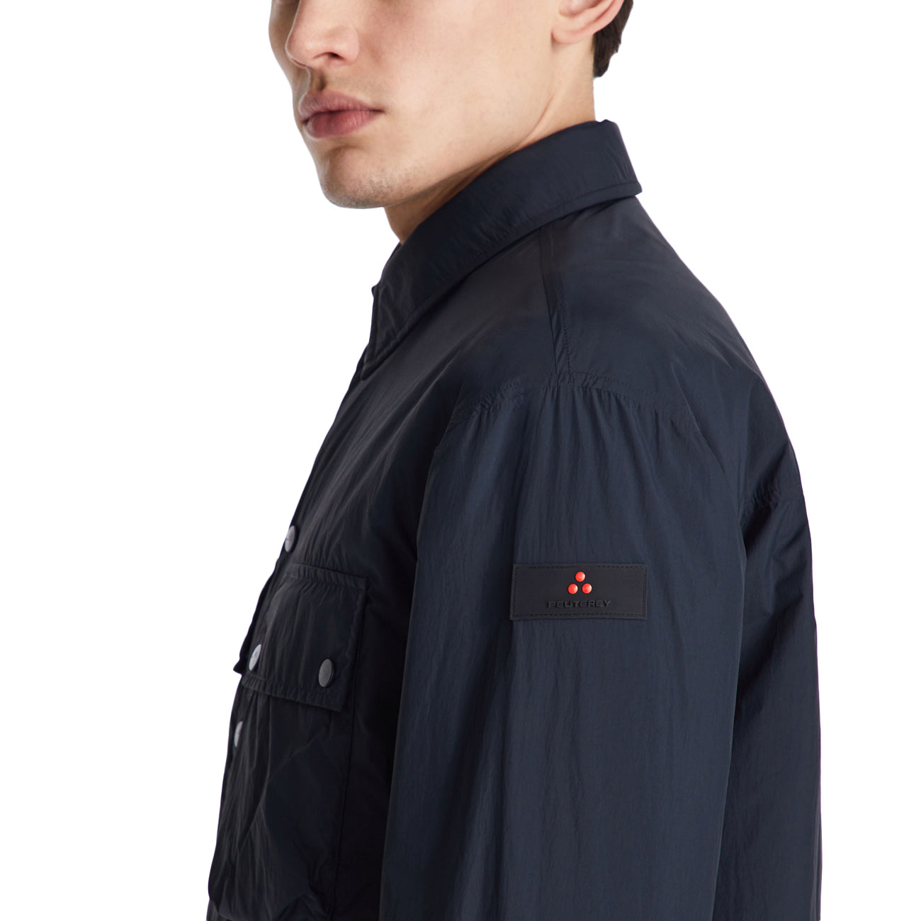 PEUTEREY Overshirt Pawan In Tela Di Nylon PEU5787 01181986 215 BLU 