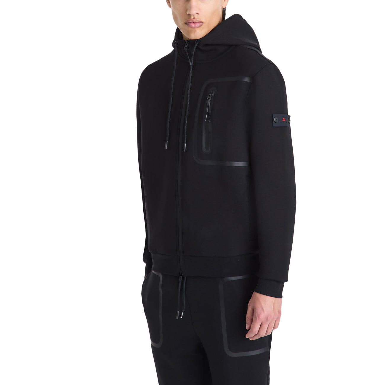 PEUTEREY Felpa Parker 03 Con Cappuccio E Taschino Sul Petto PEU5797 99012177 NERO 