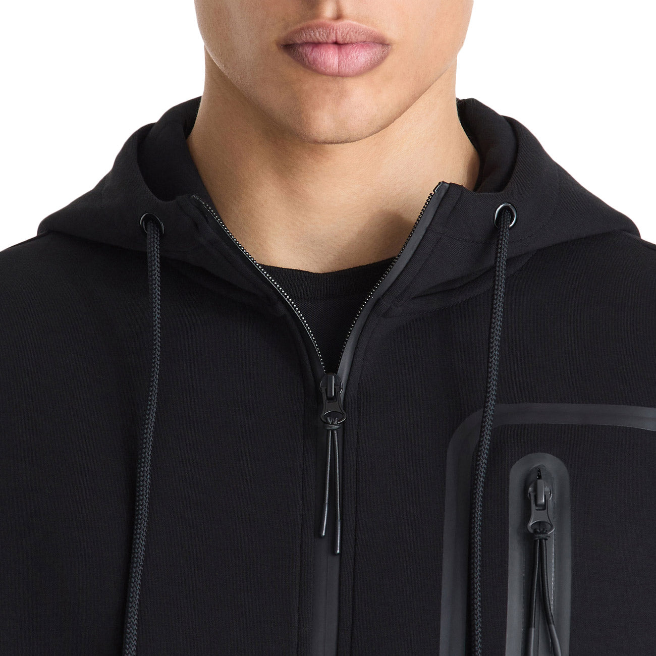 PEUTEREY Felpa Parker 03 Con Cappuccio E Taschino Sul Petto PEU5797 99012177 NERO 