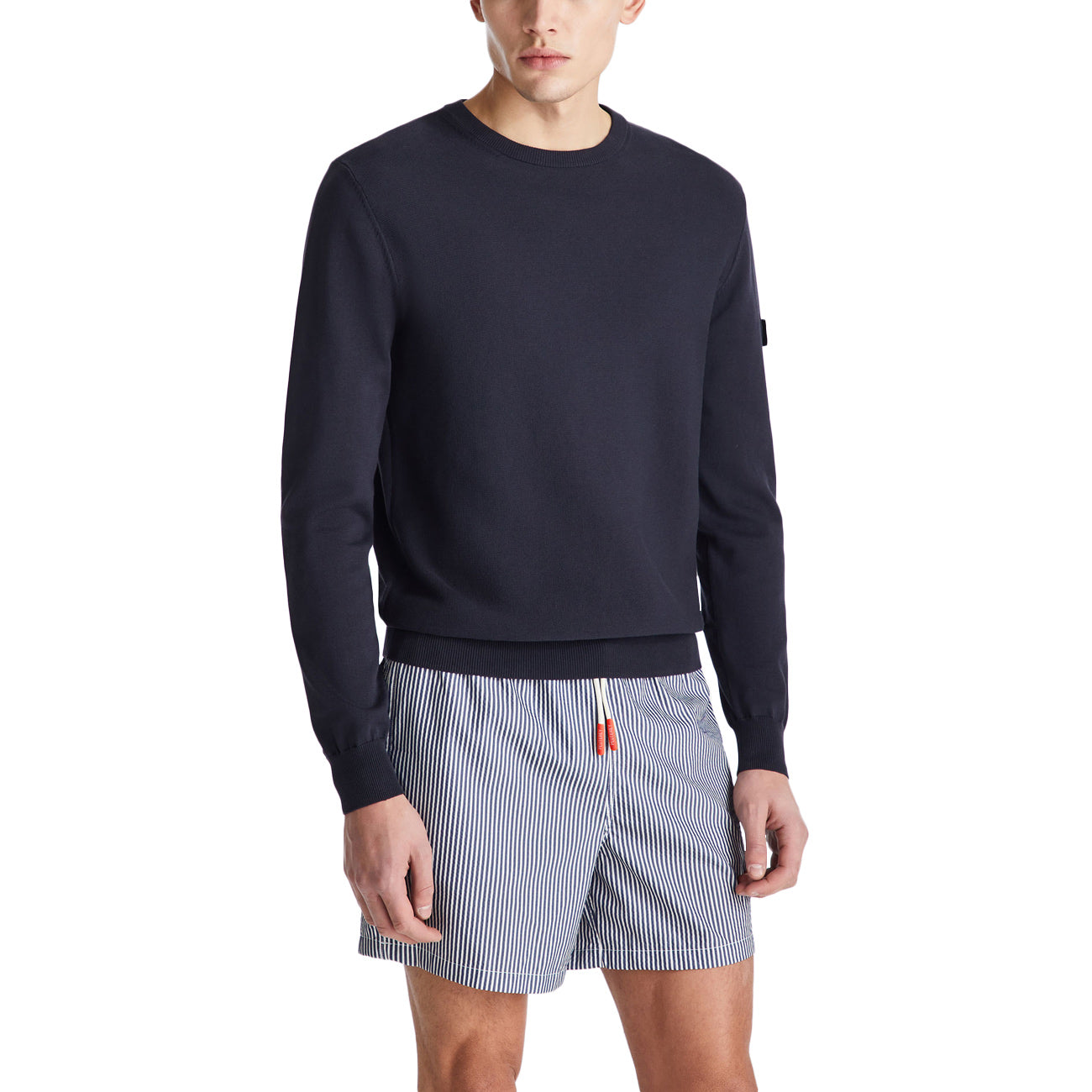 PEUTEREY Maglia Ganna 03 In Tricot Di Cotone PEU5837 99012010 215 BLU 