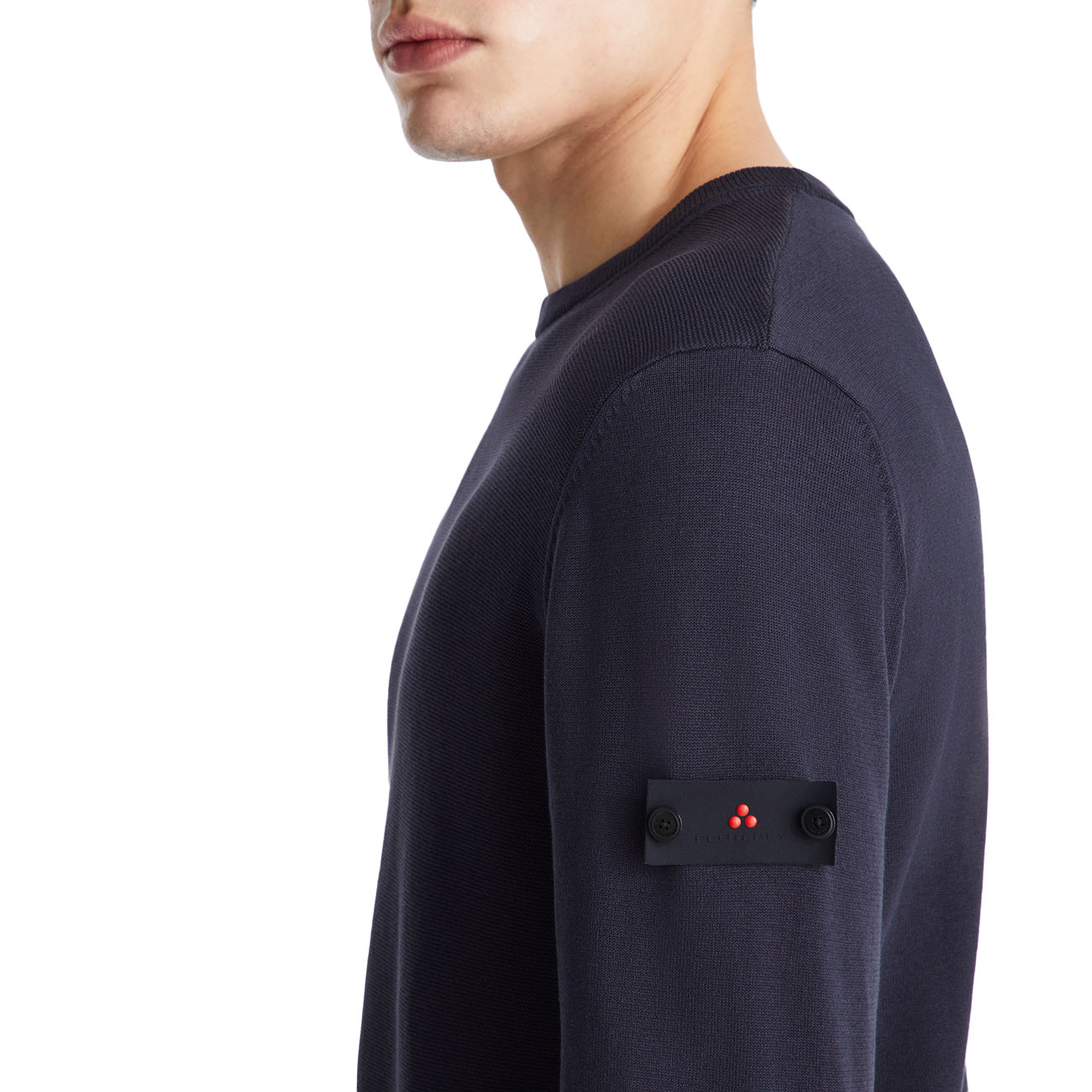 PEUTEREY Maglia Ganna 03 In Tricot Di Cotone PEU5837 99012010 215 BLU 
