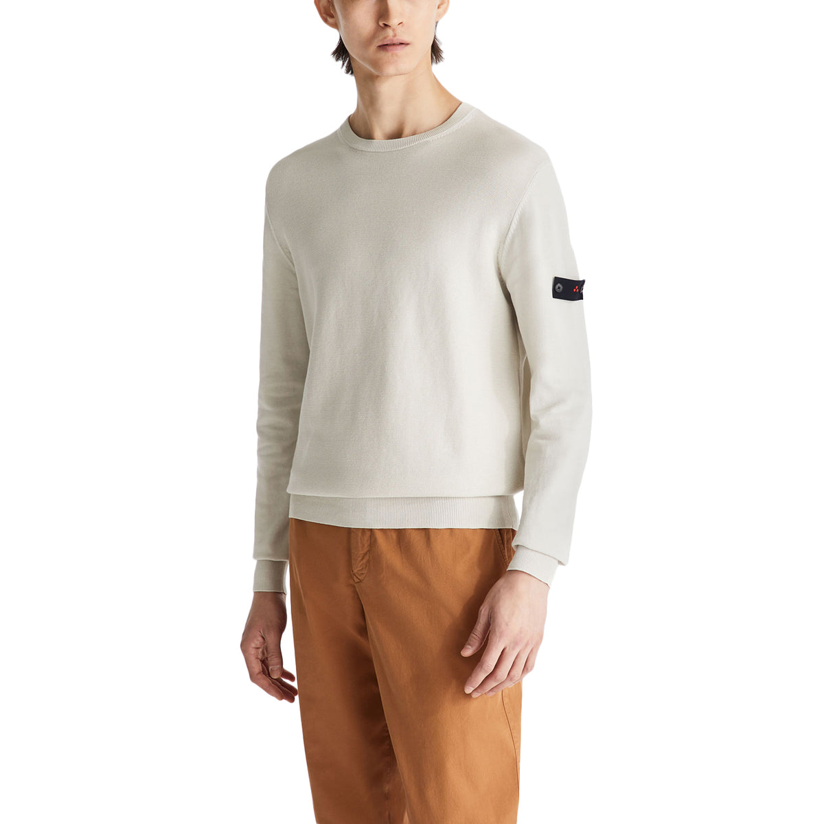 PEUTEREY Maglia Ganna 03 In Tricot Di Cotone PEU5837 99012010 729 CREMA 