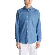 PEUTEREY Camicia Etienne CH In Chambray Di Cotone PEU5927 99012457 CH001 JEANS CHIARO 