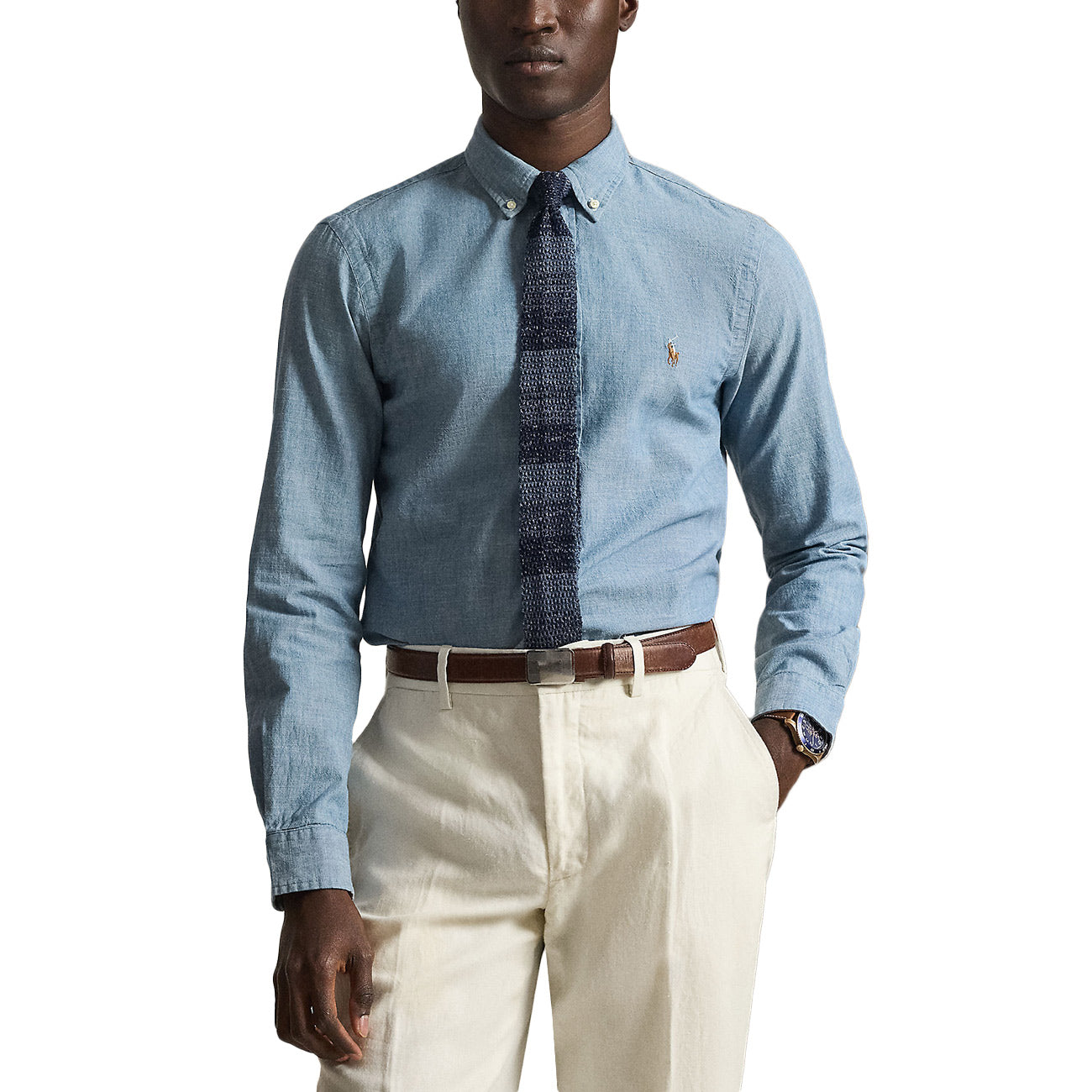 POLO RALPH LAUREN Camicia Chambray 710548538 001 CHAMBRAY 
