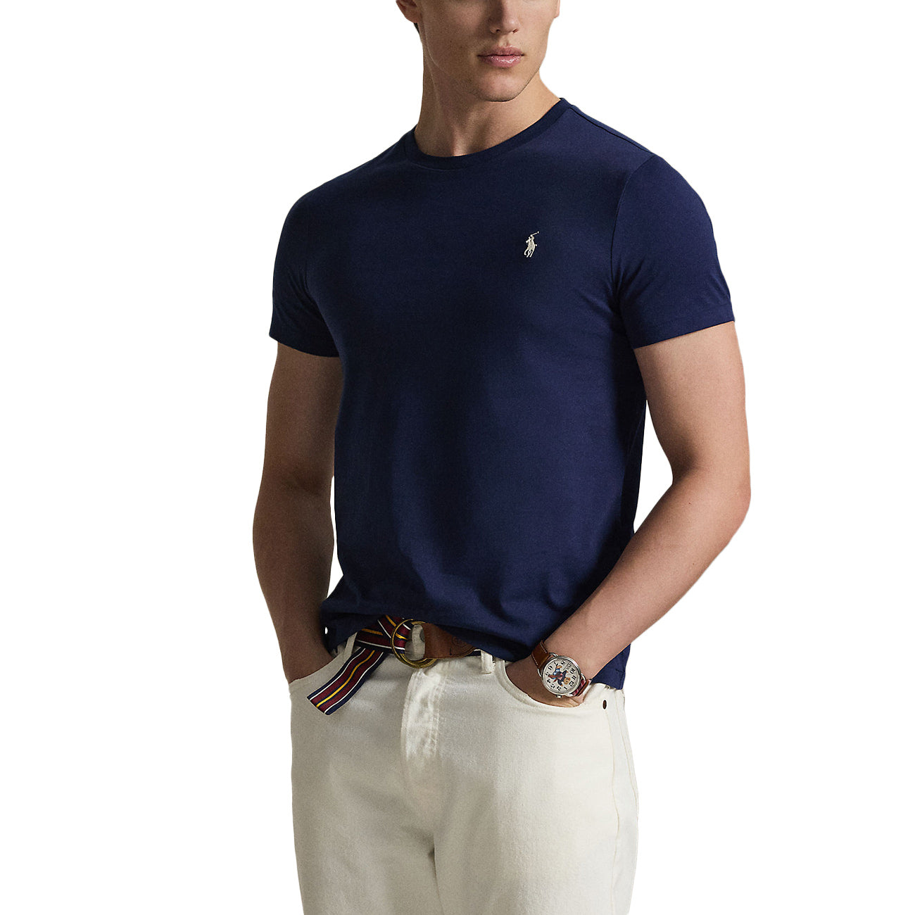 POLO RALPH LAUREN T-shirt Skin-Fit 710671438 525 NEWPORT NAVY/C8125 
