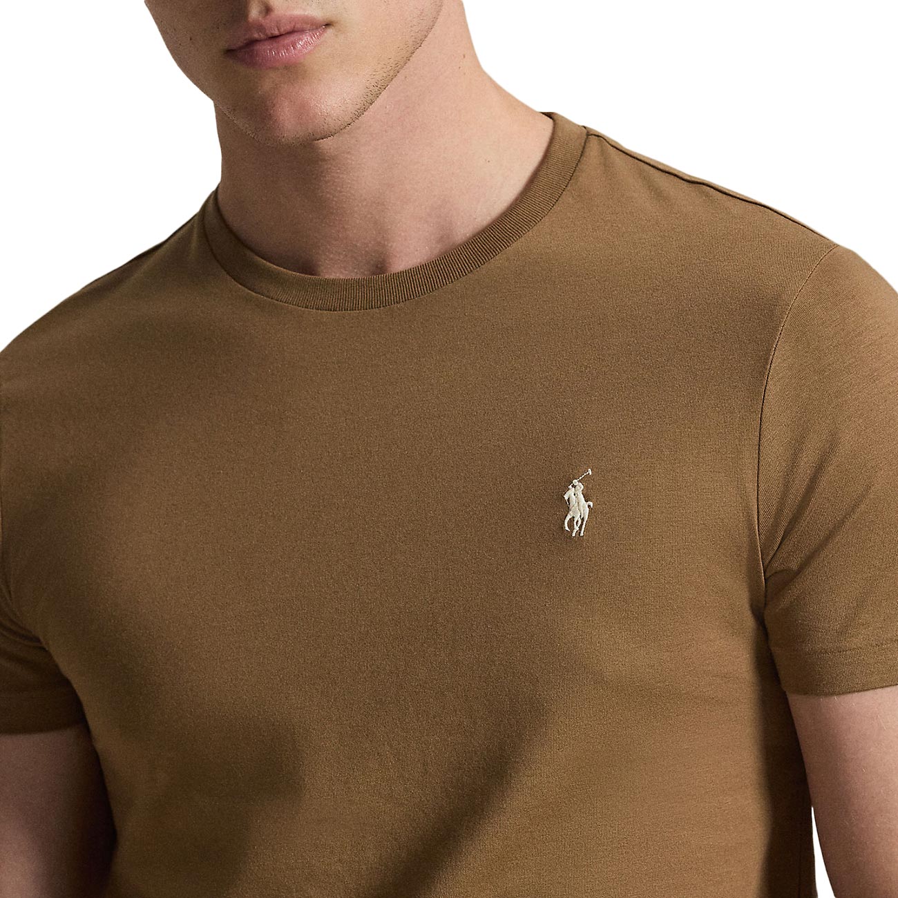 POLO RALPH LAUREN T-shirt Skin-Fit 710671438 536 RL BROWN/C8125 