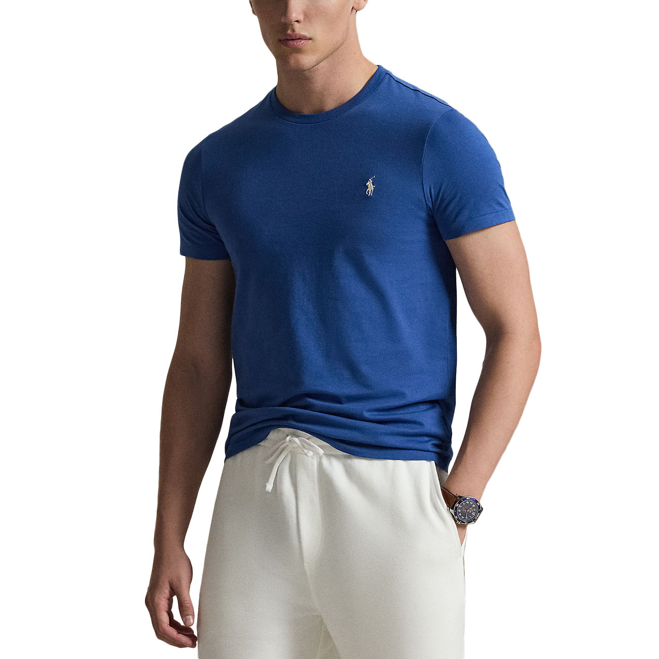 POLO RALPH LAUREN T-shirt Skin-Fit 710671438 537 DUSTY AZURE/C8135 