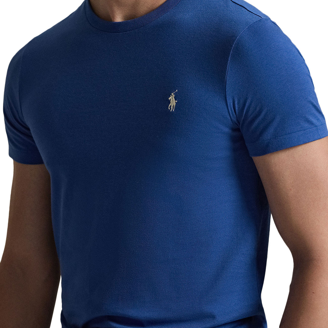 POLO RALPH LAUREN T-shirt Skin-Fit 710671438 537 DUSTY AZURE/C8135 