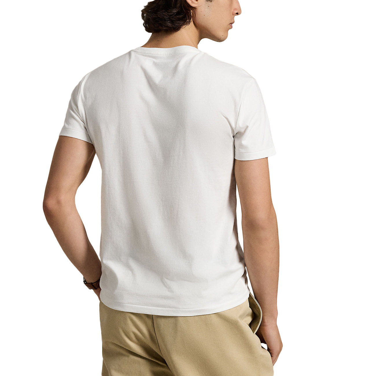 POLO RALPH LAUREN T-shirt Girocollo In Jersey Slim Fit 710680785 003 WHITE 