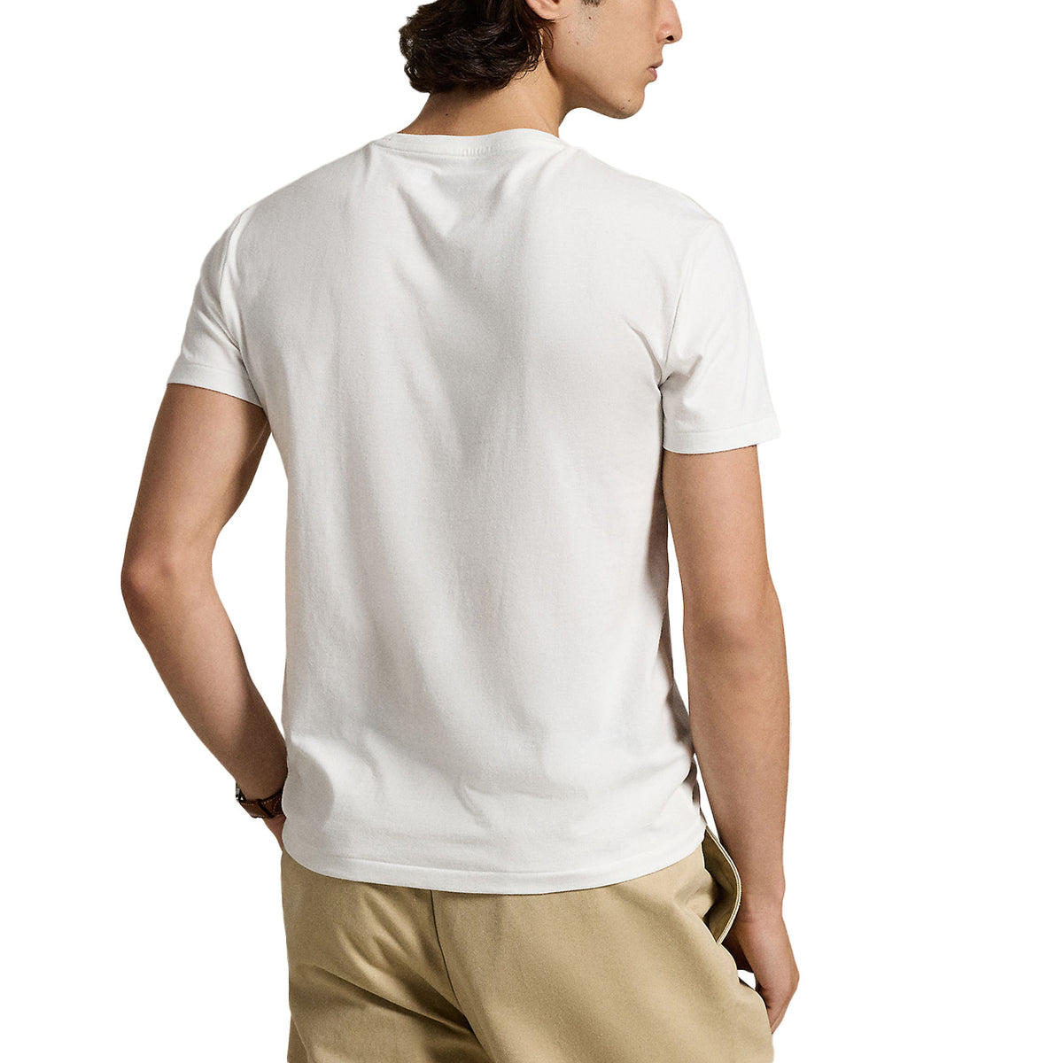 POLO RALPH LAUREN T-shirt Girocollo In Jersey Slim Fit 710680785 003 WHITE 
