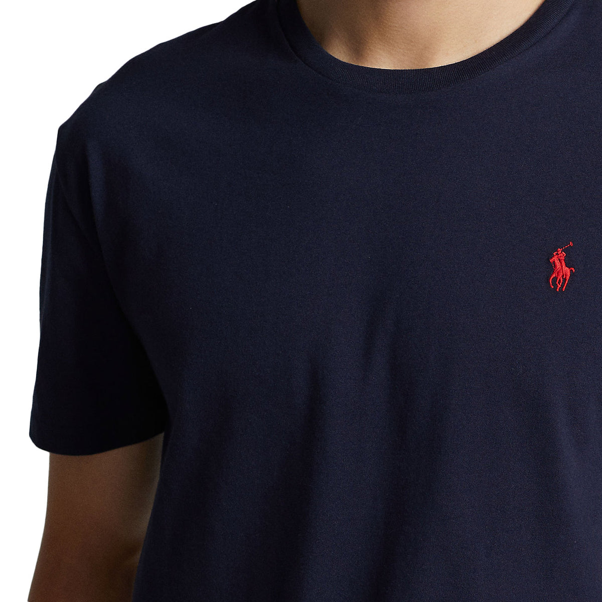 POLO RALPH LAUREN T-shirt Girocollo In Jersey Slim Fit 710680785 004 INK 