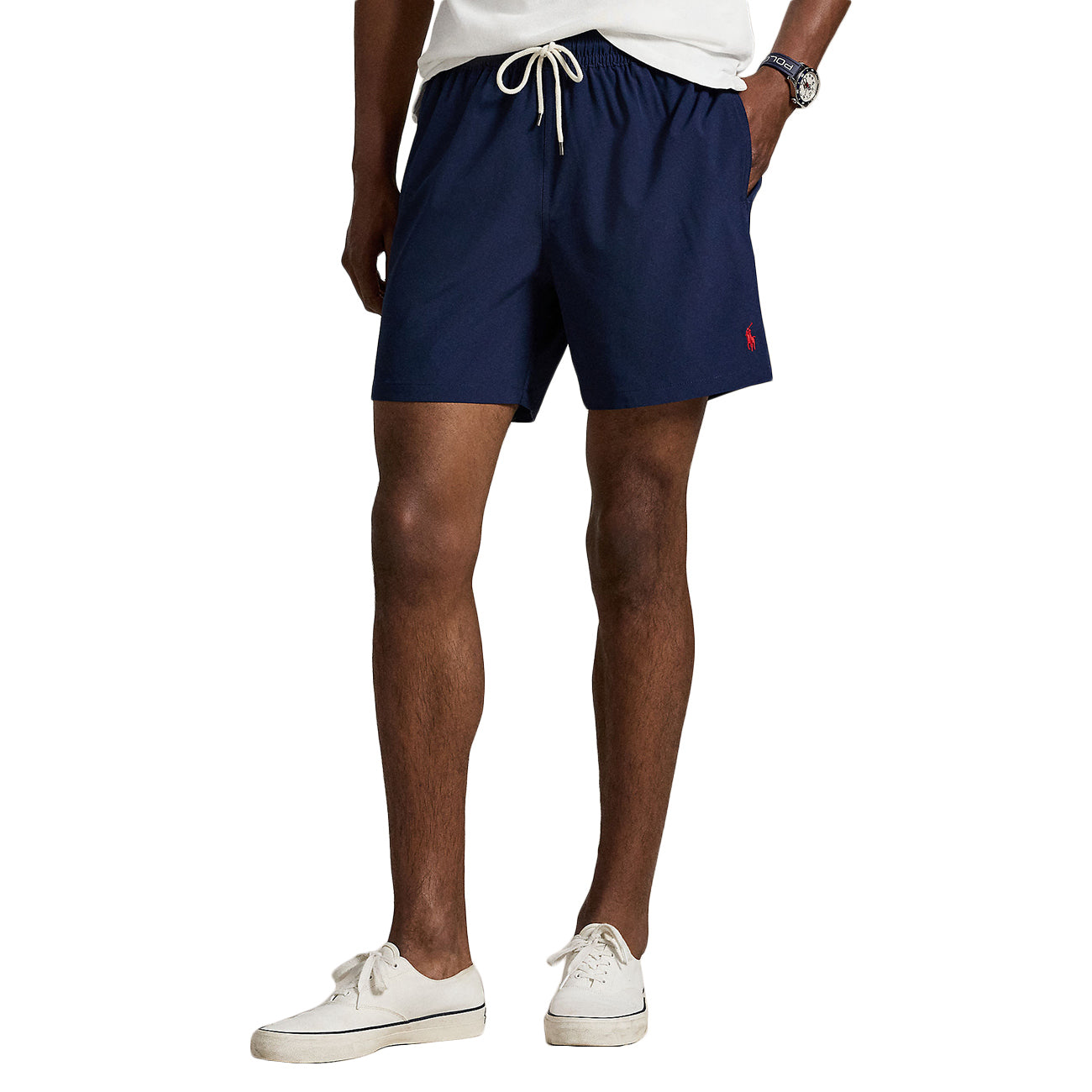 POLO RALPH LAUREN Boxer Da Bagno Traveller Mid Trunk 710907255 001 NEWPORT NAVY 
