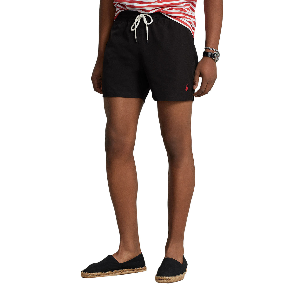 POLO RALPH LAUREN Boxer Da Bagno Traveller Mid Trunk 710907255 002 POLO BLACK 