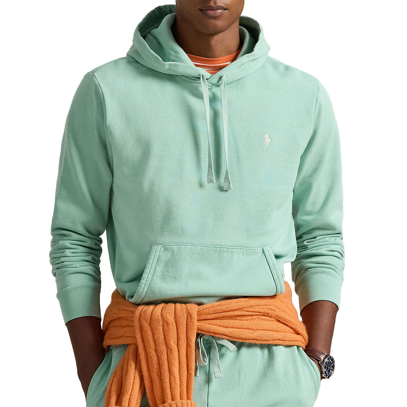 POLO RALPH LAUREN Felpa Con Cappuccio 710916690 012 CELADON 