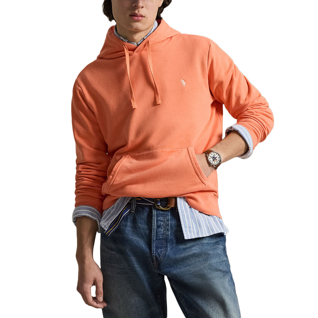POLO RALPH LAUREN Felpa Con Cappuccio 710916690 504 POMPANO ORANGE 