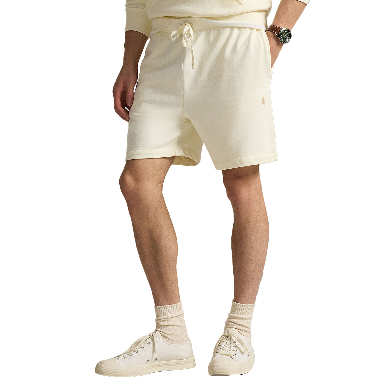 POLO RALPH LAUREN Pantaloncini In Pile Leggero 710934602 001 CLUBHOUSE CREAM 