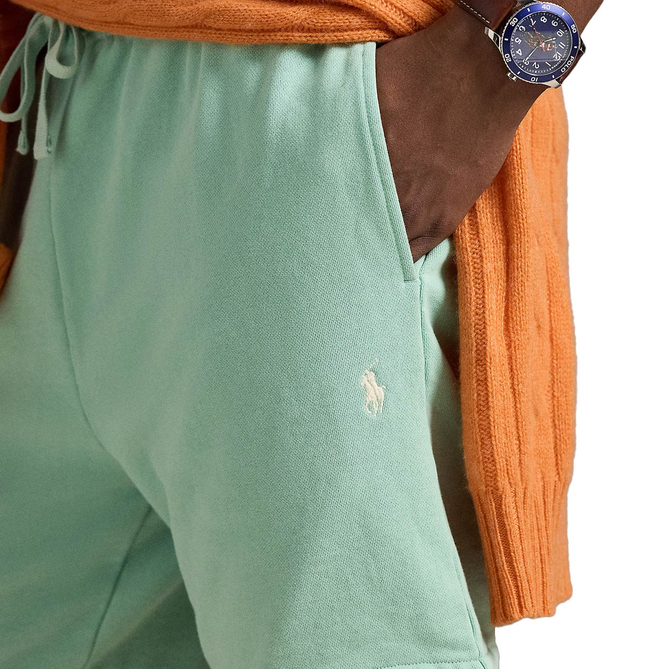 POLO RALPH LAUREN Pantaloncini In Pile Leggero 710934602 005 CELADON 