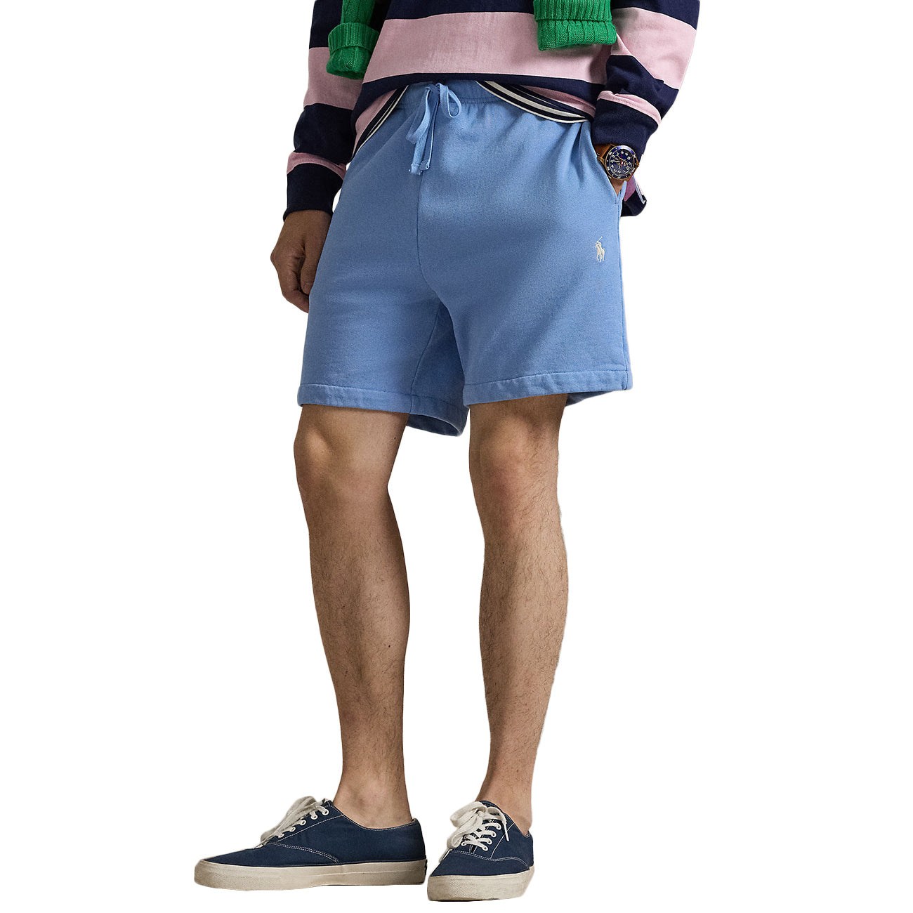 POLO RALPH LAUREN Pantaloncini In Pile Leggero 710934602 502 BRISTOL BLUE 