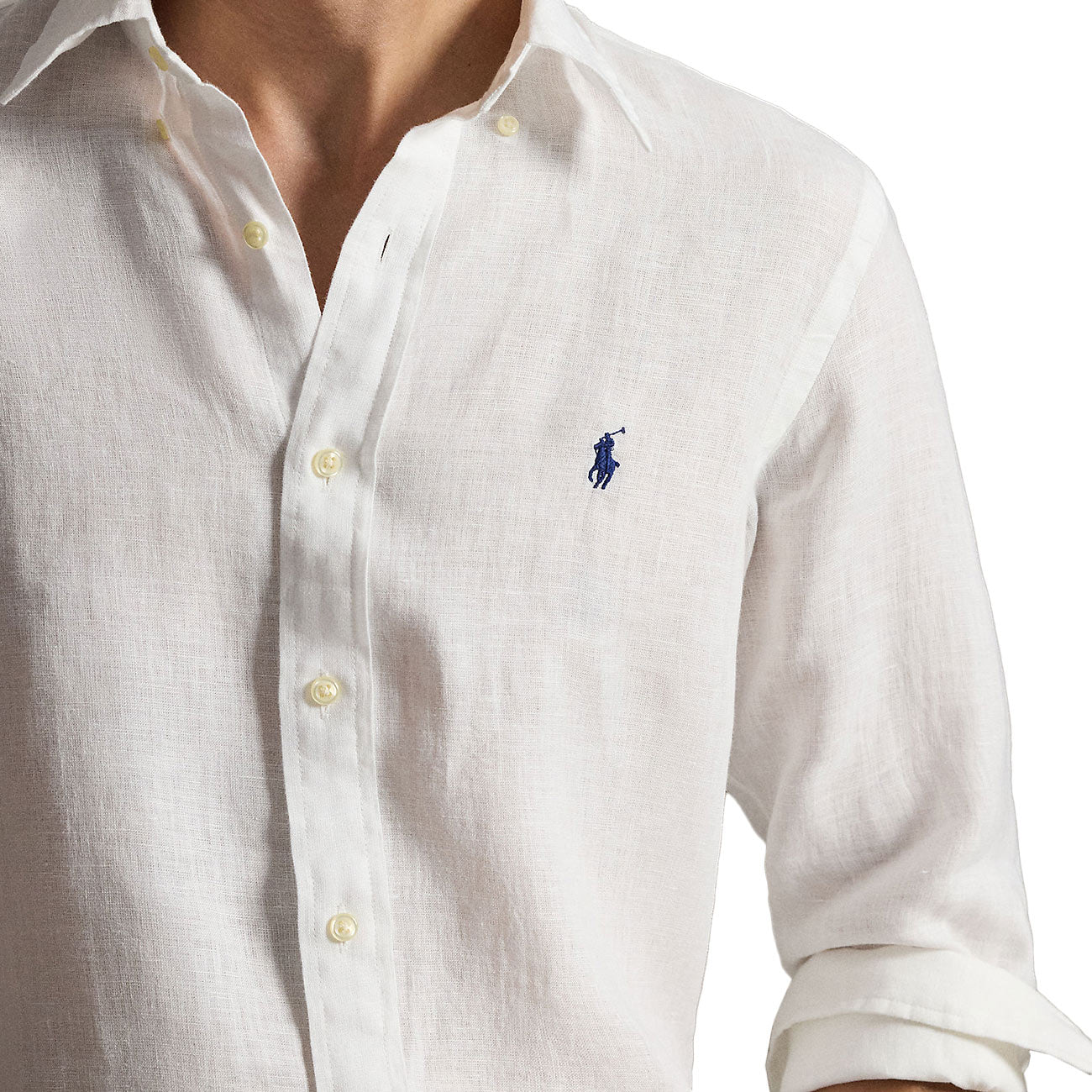 POLO RALPH LAUREN Camicia Di Lino 710966294 506 WHITE 