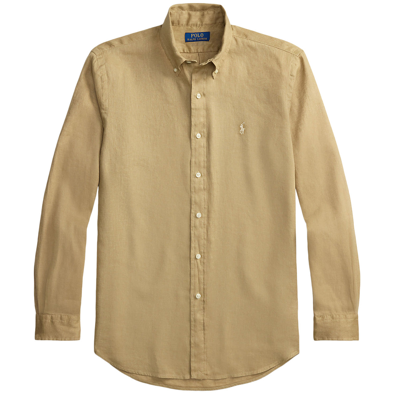 POLO RALPH LAUREN Camicia Di Lino 710966294 511 CAFE TAN 
