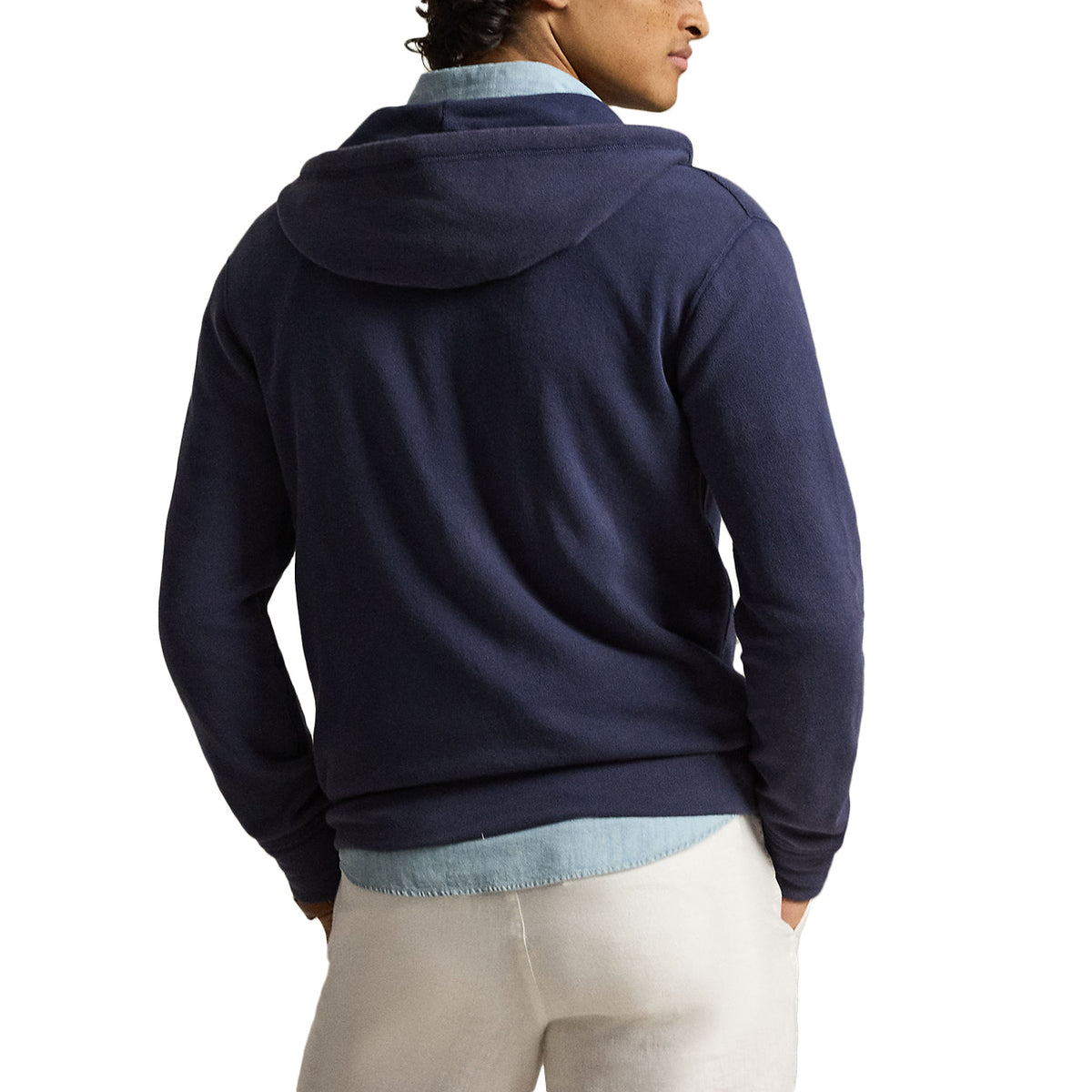 POLO RALPH LAUREN Felpa Con Cappuccio e Zip 710A12480 001 NEWPORT NAVY 