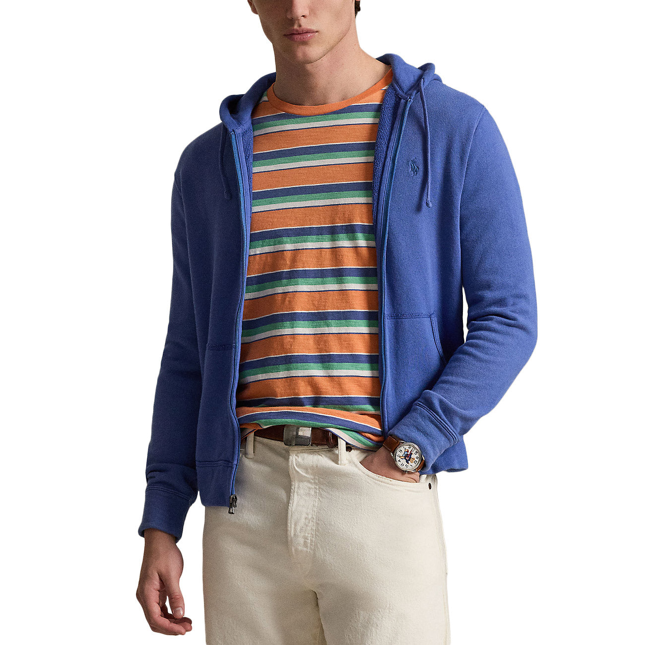 POLO RALPH LAUREN Felpa Con Cappuccio e Zip 710A12480 003 MODERN ROYAL 