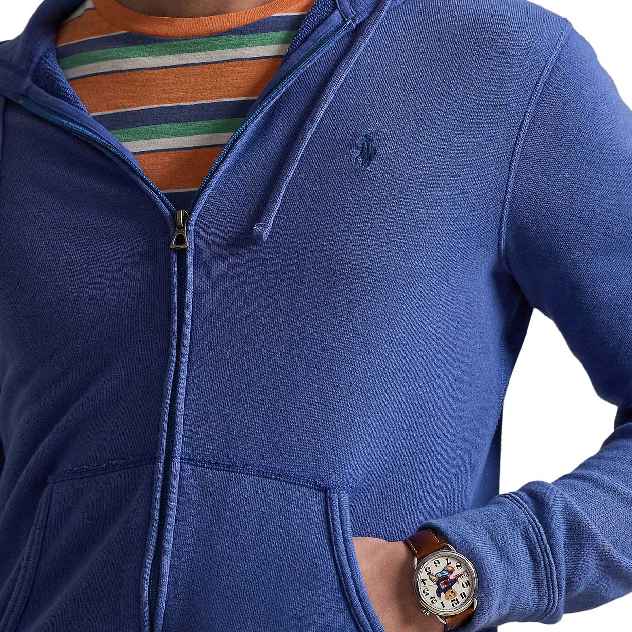 POLO RALPH LAUREN Felpa Con Cappuccio e Zip 710A12480 003 MODERN ROYAL 