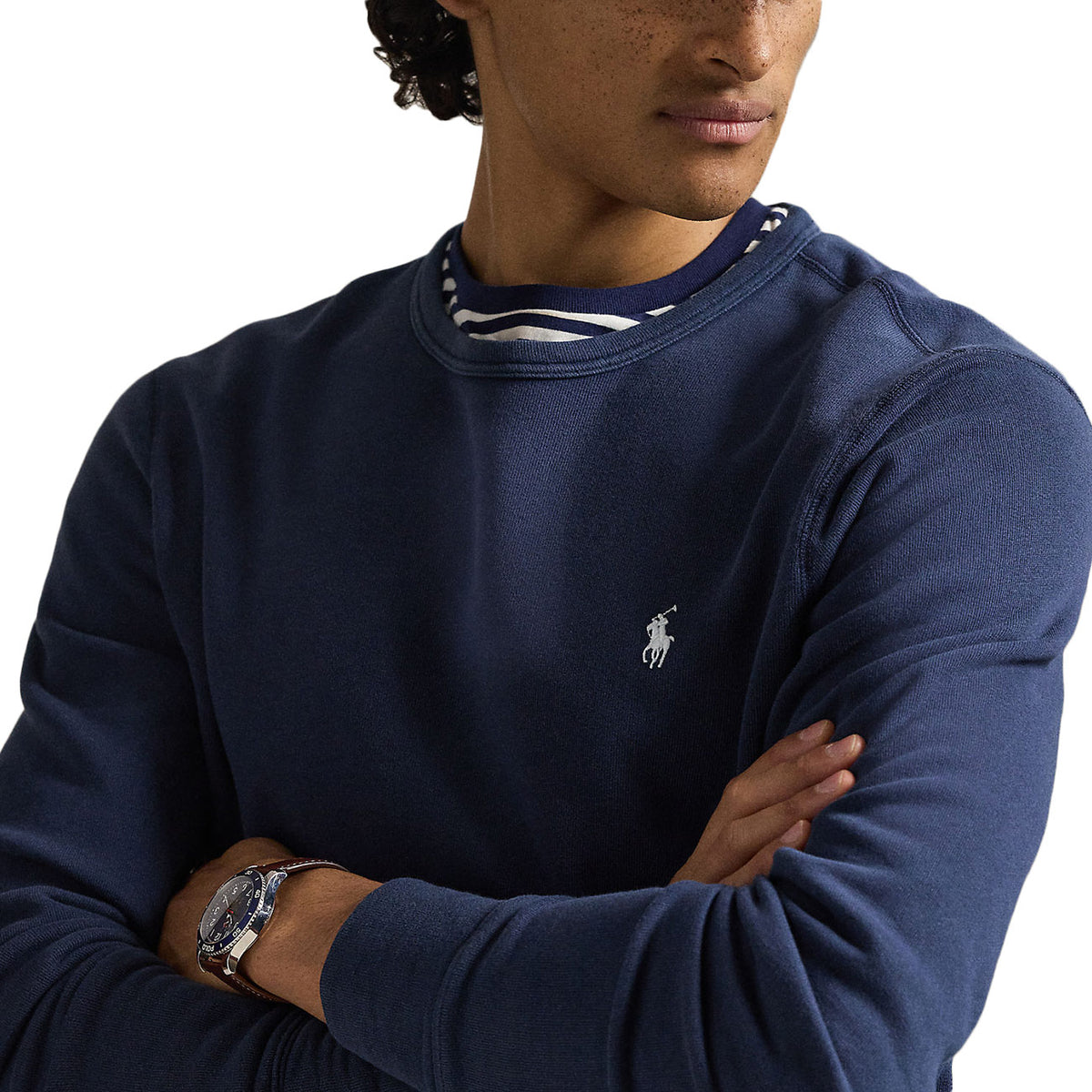 POLO RALPH LAUREN Felpa Girocollo 710A12485 002 NEWPORT NAVY 