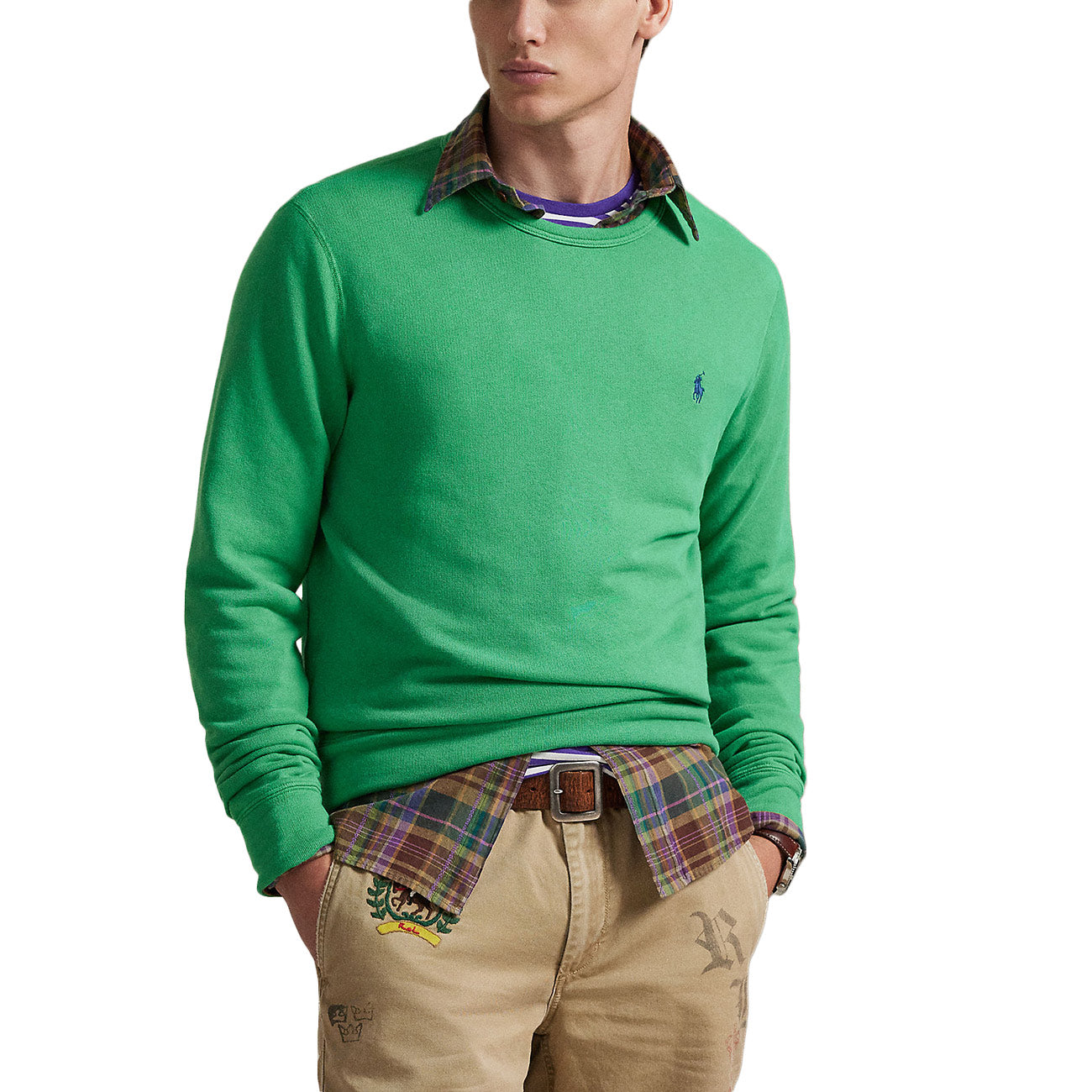 POLO RALPH LAUREN Felpa Girocollo 710A12485 003 SUMMER EMERALD 