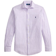 POLO RALPH LAUREN Camicia Seersucker A Righe 710B16700 003 7232C LAVENDER WHITE 