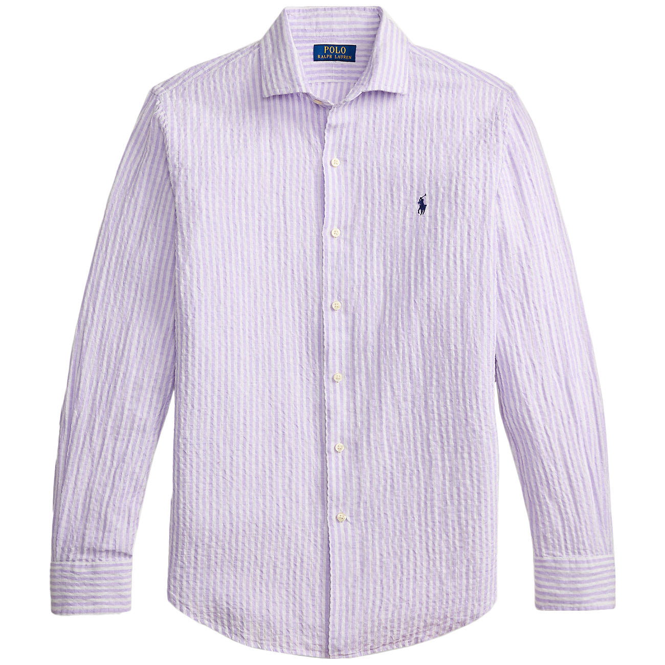 POLO RALPH LAUREN Camicia Seersucker A Righe 710B16700 003 7232C LAVENDER WHITE 